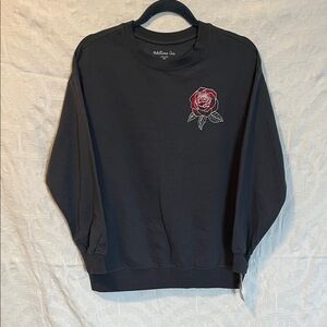 Rebellious One Rose Graphic Sweatshirt, Size XS
